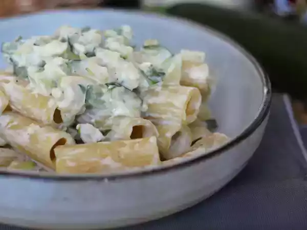 Recipe Creamy zucchini pasta, a tasty and easy to prepare recipe
