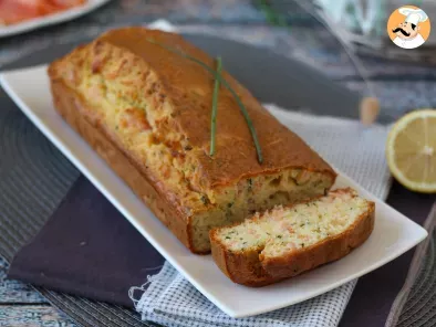 Recipe Smoked salmon, lemon and chives loaf cake