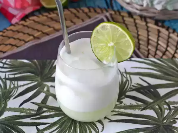 Recipe Brazilian lemonade with lime and condensed milk