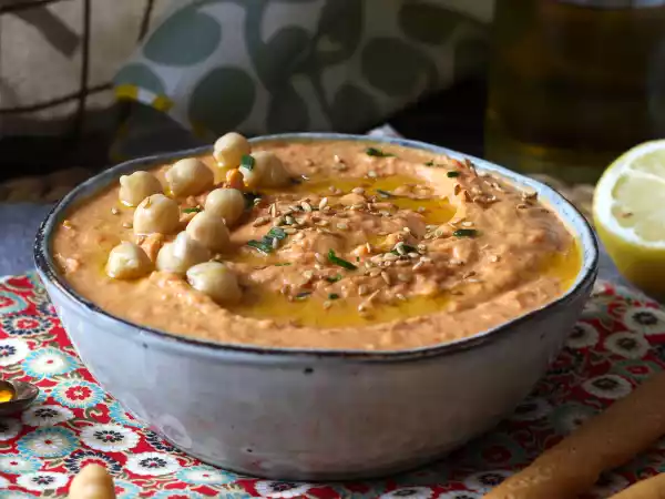 Recipe Red bell pepper hummus
