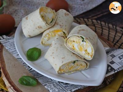 Recipe Soft and super protein-packed egg and feta wrap