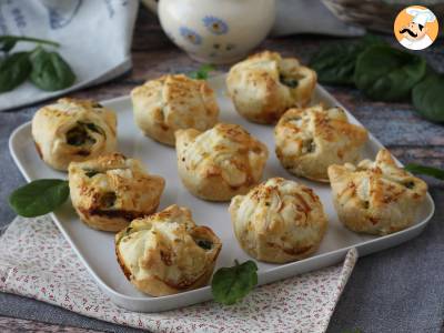 Recipe Mini spinach and goat's cheese puff pastries