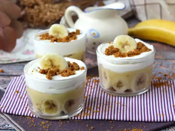 Recipe Verrines banoffee style, for banana and caramel fans