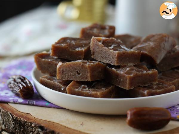 Recipe Date fudge, the little square full of energy and flavour!