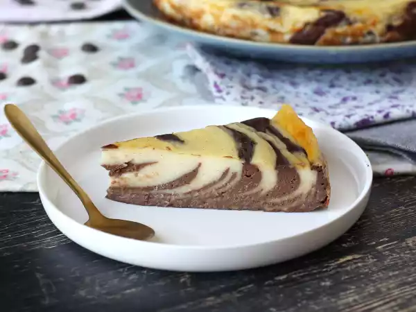 Recipe Marbled flan without crust, super easy to make for a guaranteed wow effect