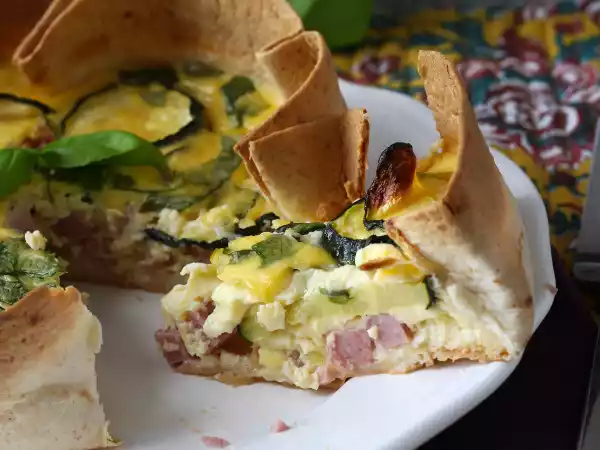 Recipe A quiche with a tortilla crust? it's possible! a light recipe, perfect for summer!