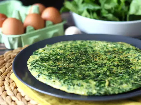 Recipe Spinach omelet, an easy and delicious vegetarian dish