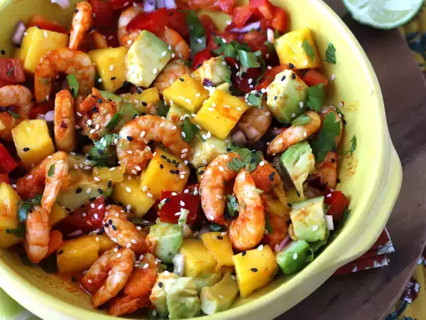 Recipe Shrimp and mango salad, fresh and perfect for summer