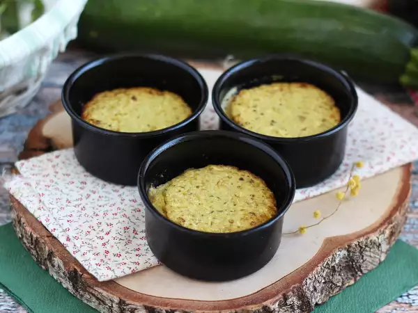 Recipe Zucchini and pesto flans - gluten-free