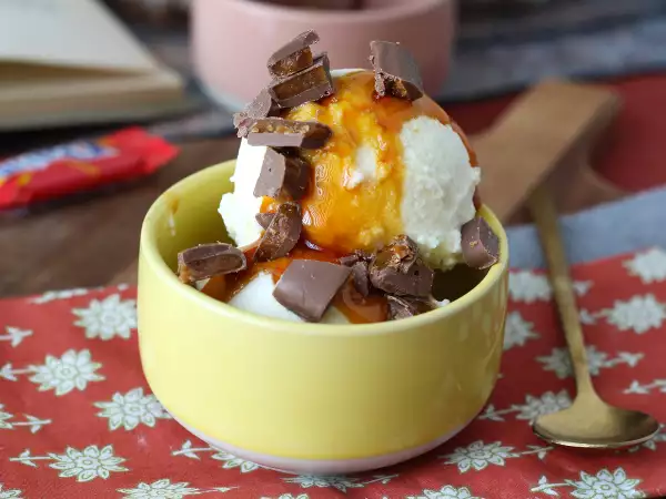 Recipe Homemade caramel daim mcflurry with the ninja creami
