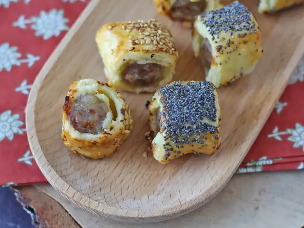 Recipe Sausage and cheese bites in an air fryer