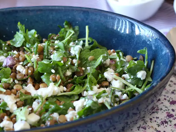 Recipe Quick and easy protein-packed lentil salad with cottage cheese