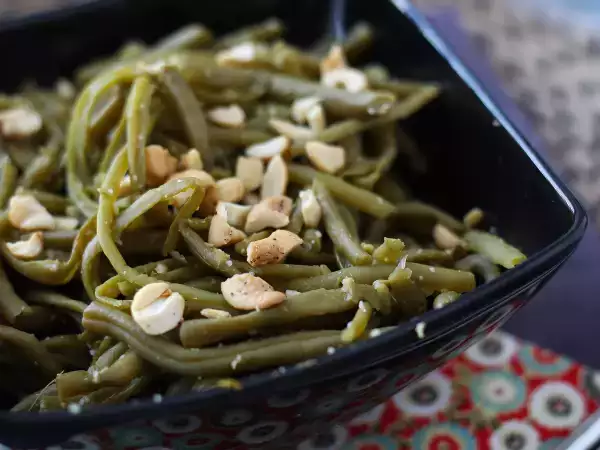 Recipe Green beans with thai sauce, cooked in an air fryer
