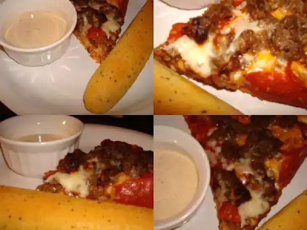 Recipe Homemade pizza hut original pan pizza & homemade ranch dressing with breadsticks