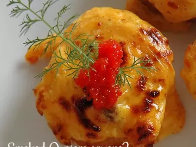Recipe Easy cooking for effortless entertaining part 1 / smoked oysters smothered in cheese!
