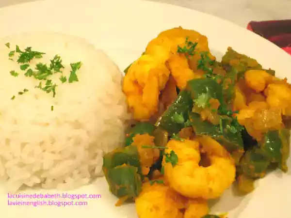 Recipe Grilled curcuma jumbo shrimps