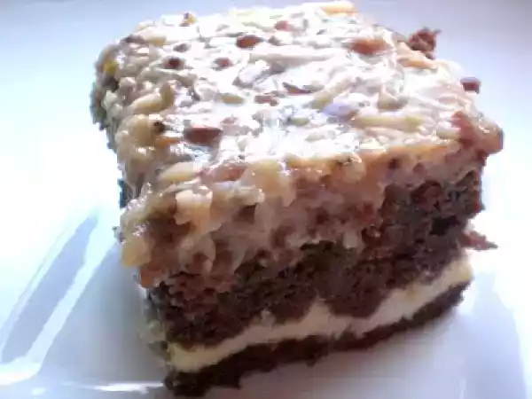 Recipe German chocolate cheesecake and the purse winner.