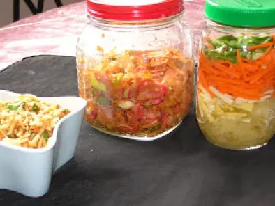 Recipe Papaya kimchi, papaya atchar, thai papaya salad