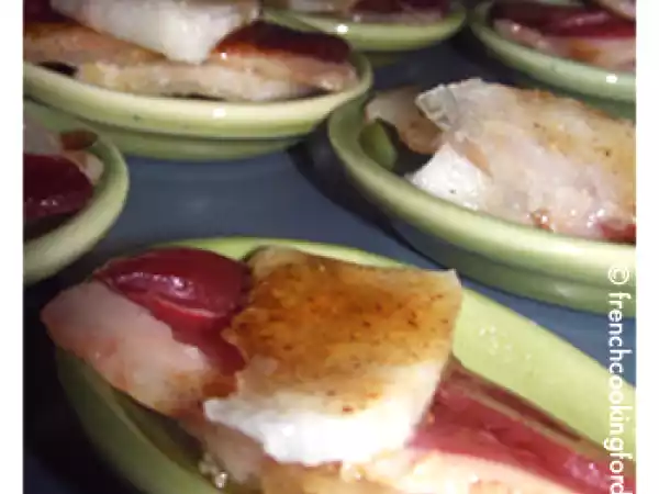 Recipe Smoked duck & pear appetizer spoons