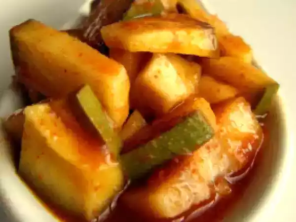 Recipe Mangakkari ~ instant mango pickle