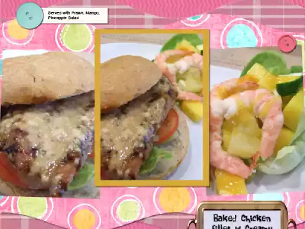 Recipe Prawn, mango, pineapple salad