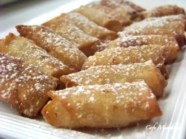 Recipe Teeny tiny turon (banana spring rolls)