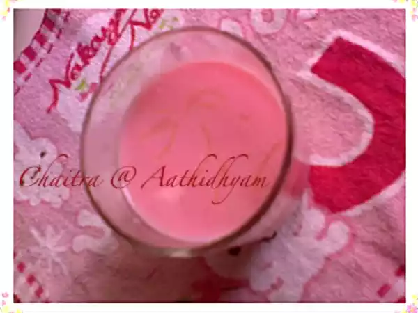 Recipe Rose milk with vermicelli aka rose milk