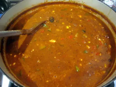 Recipe Cooking to combat cancer iii: ancho spiked scarlet runner bean soup with vegetables