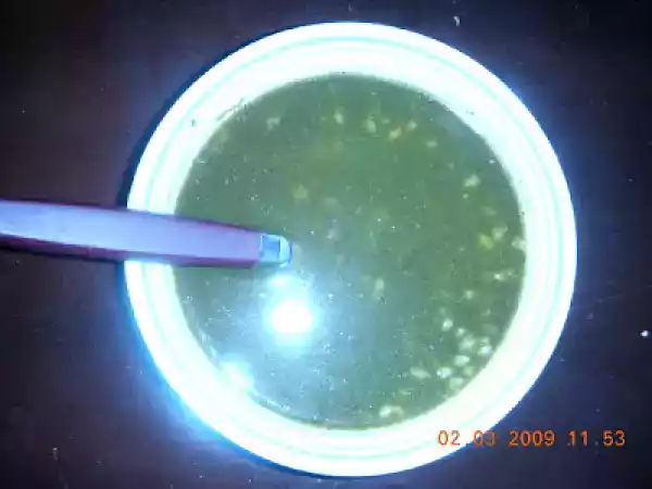 Recipe Spinach and barley soup