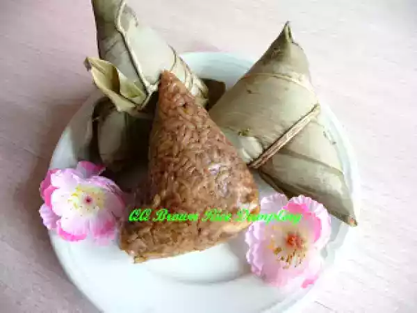 Recipe Hokkien rice dumpling - bak chang & brown rice savoury dumpling
