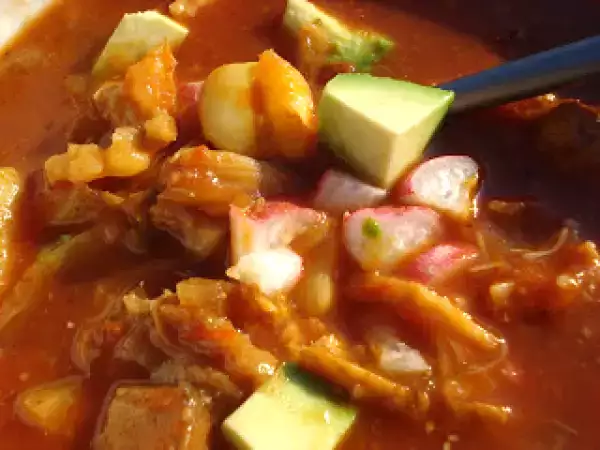 Recipe Vegan pozole rojo