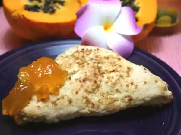 Recipe Vegan coconut and lilikoi scones