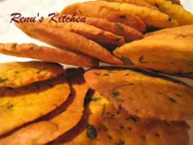 Recipe Low fat baked methi muthia [fenugreek crackers] and award time