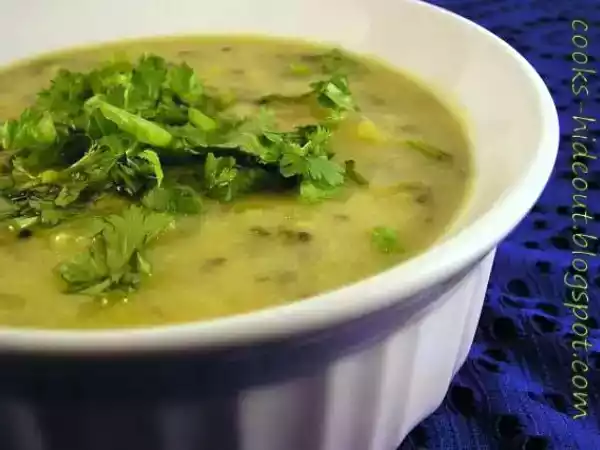 Recipe Palakura pesarapappu/ moong dal with spinach