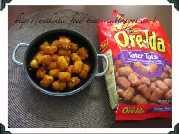 Recipe Tater tots curry (poriyal)