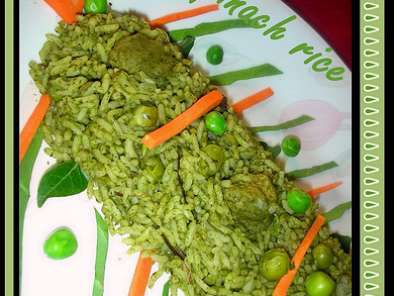 Recipe Palak(spinach) rice