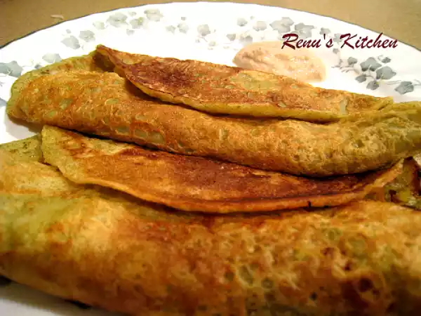 Recipe Healthy moong dal dosa [mung beans crepe]