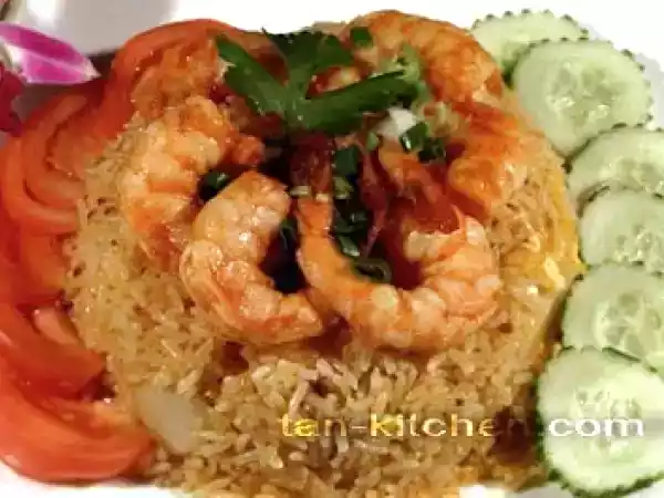 Recipe Thai fried rice with prawns (khao pad goong)
