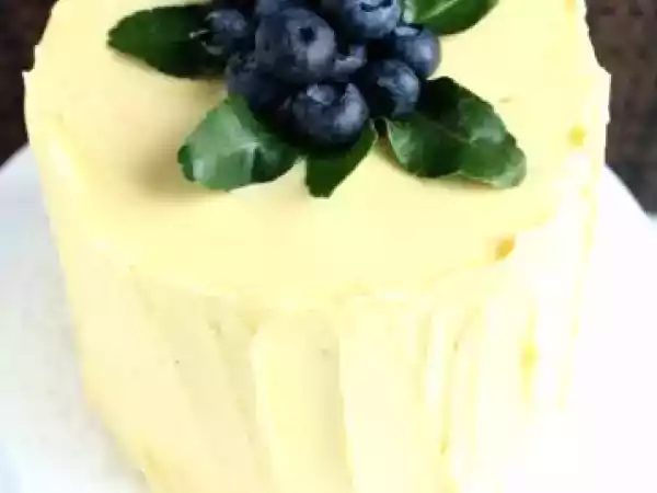 Recipe Marbled lemon blueberry butter cake