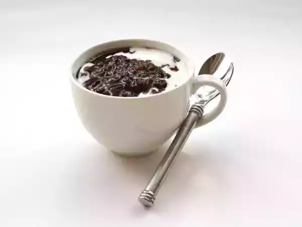Recipe Black glutinous rice with coconut milk - pulot hitam