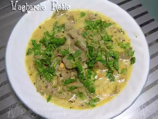 Recipe Vagharelo rotlo ( millet flour flat bread strips in yogurt sauce) & an award