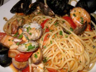 Recipe Rome and seafood spaghetti-spaghetti allo scoglio