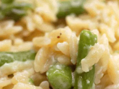 Recipe Creamy orzo with asparagus & parmesan
