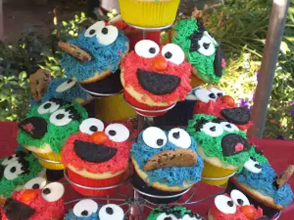 Recipe Sesame street cupcakes