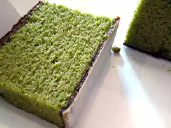 Recipe Green tea kasutera/castella cake