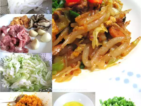 Recipe Fried mee tai bak