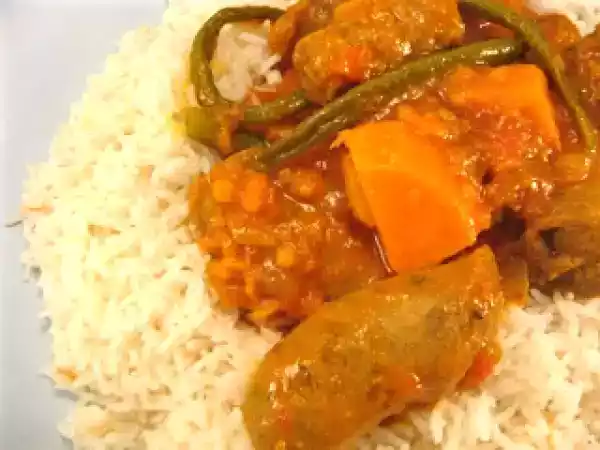 Recipe Curried sausages