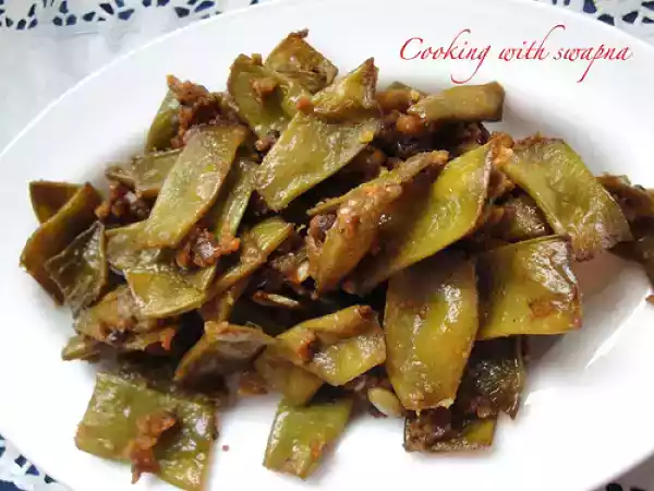 Recipe Avarakkai peanut poriyal