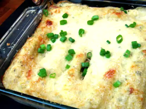 Recipe Crab stuffed manicotti
