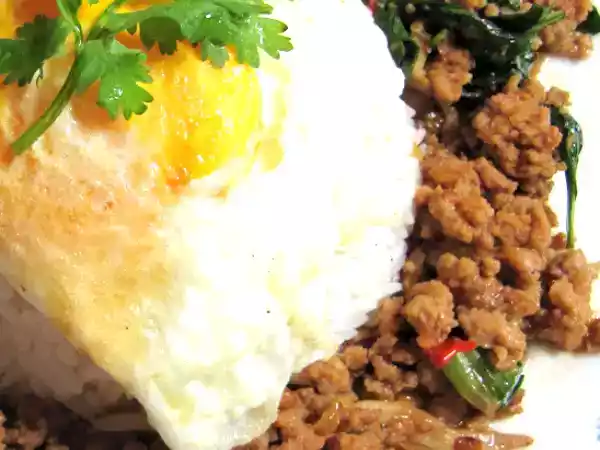 Recipe Hot basil minced meat rice